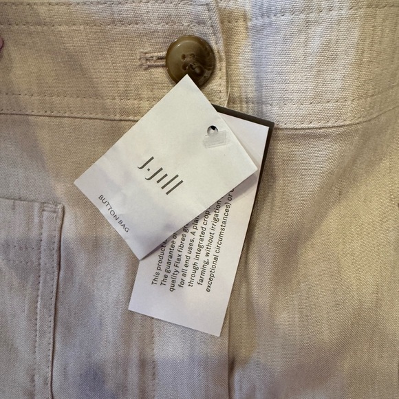 J.Jill Linen Stretch Pants – Light Beige – Size Large – NWT - Picture 3 of 4